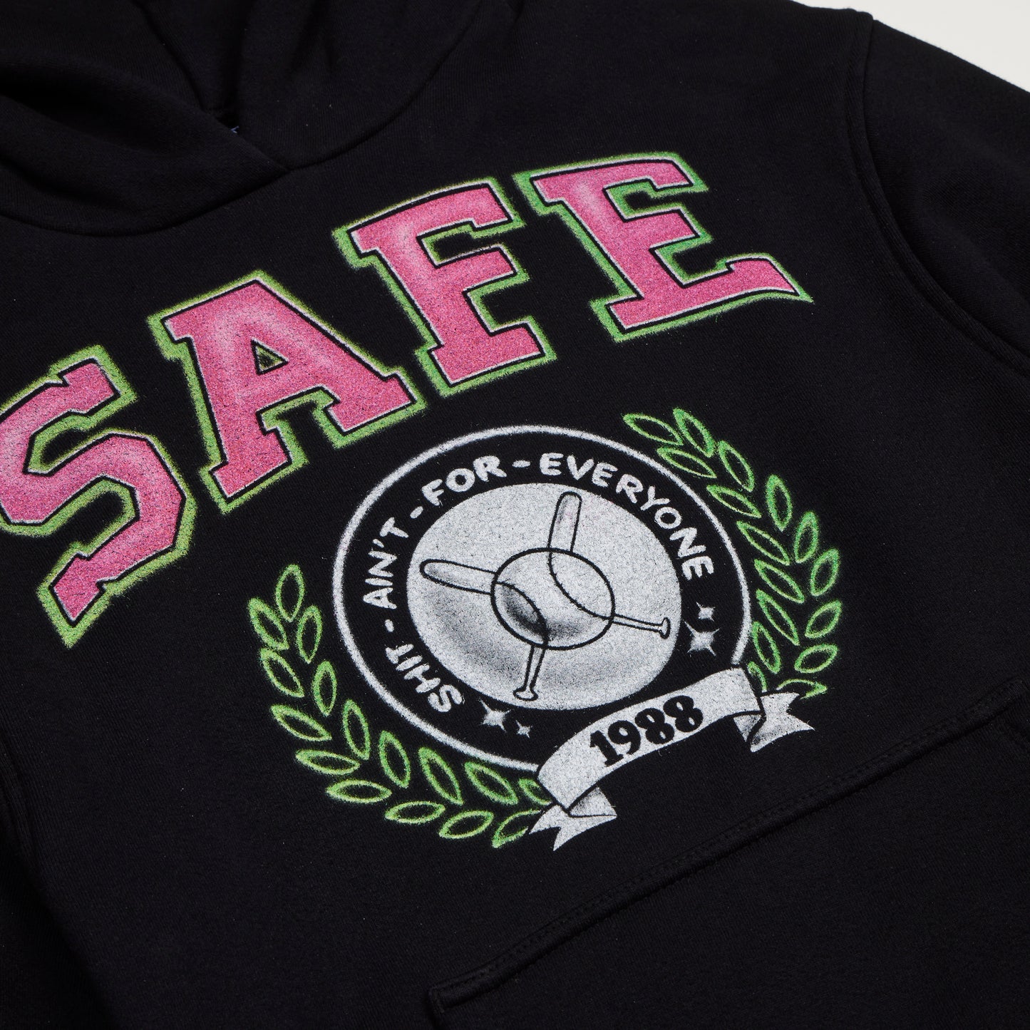 SAFE Athletics Hooded Sweatshirt (Black)