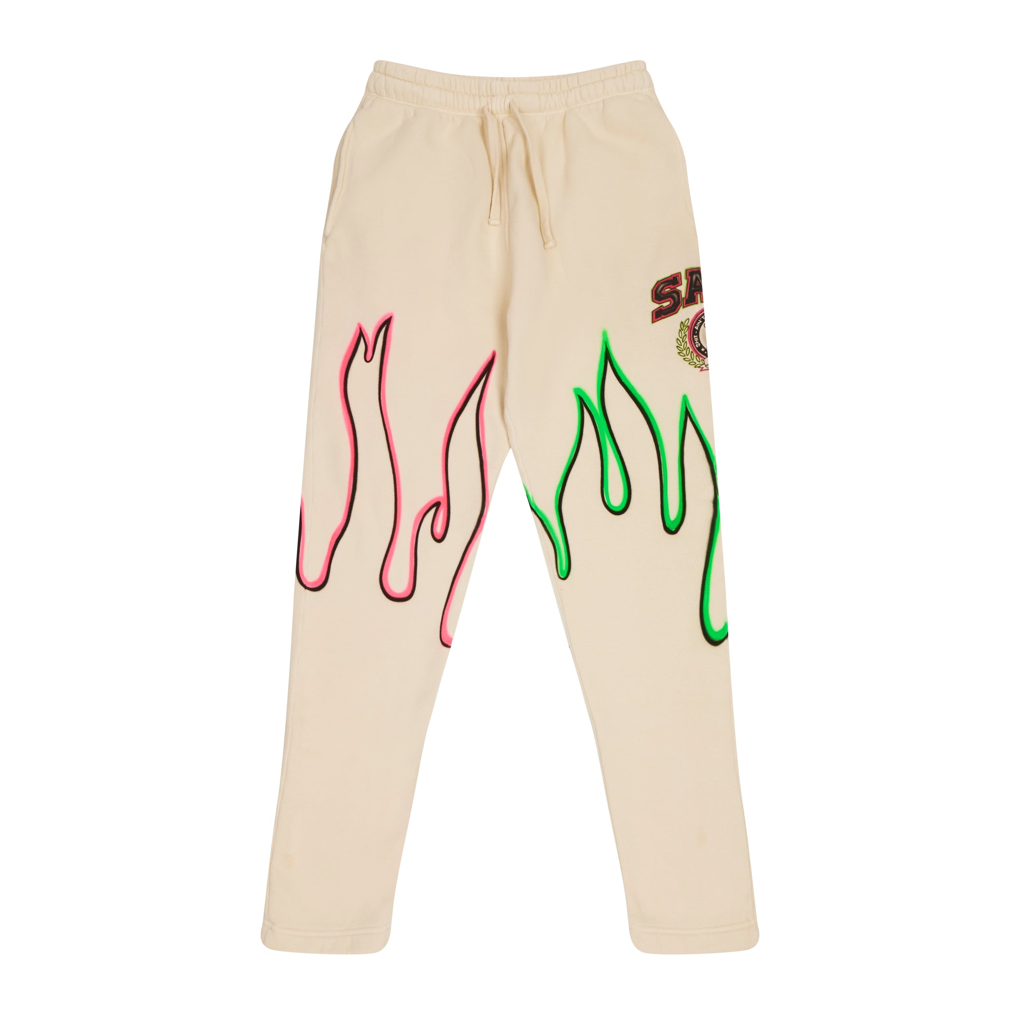 Cream Flame Sweats