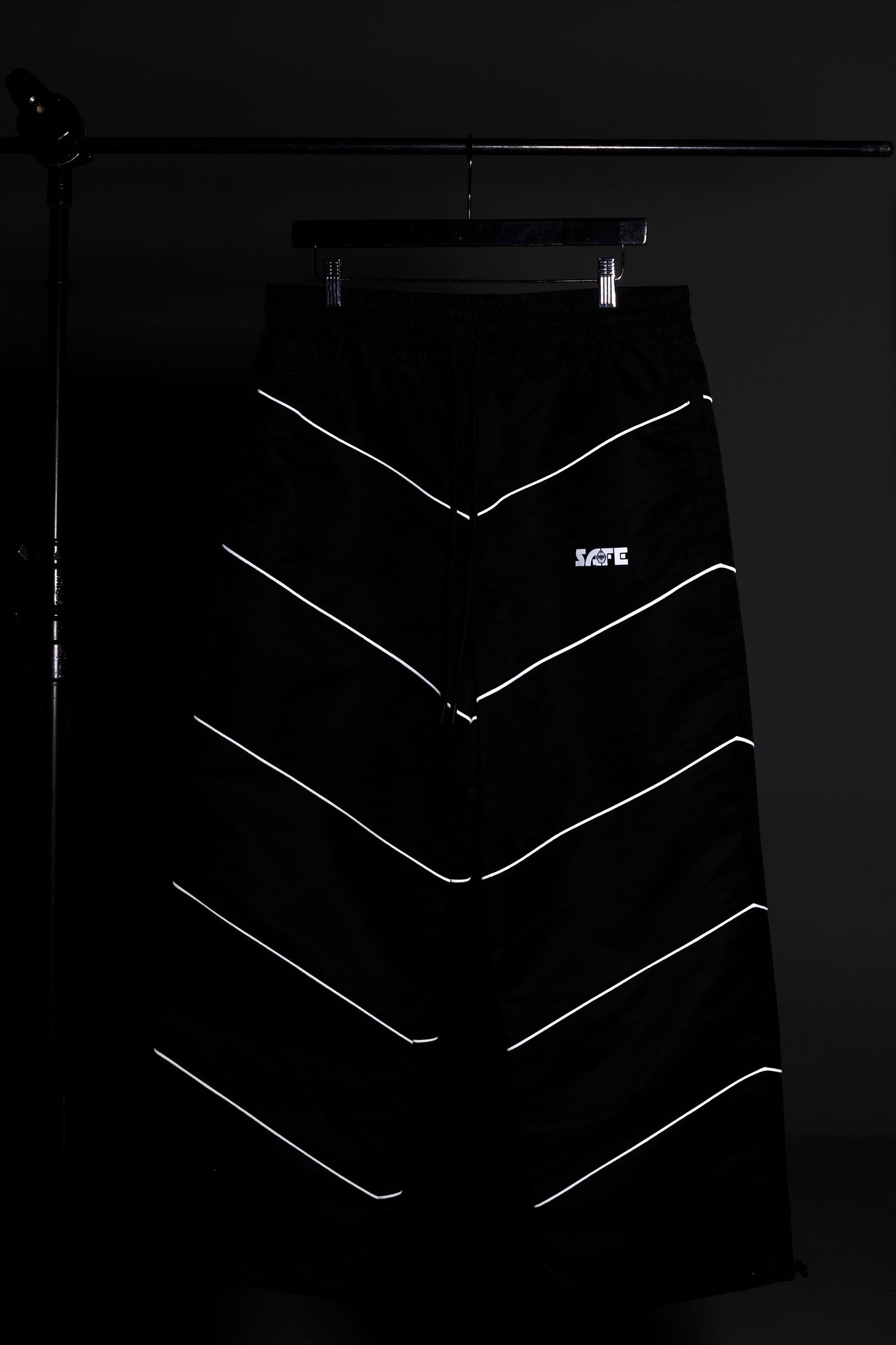 Reflective Striped Windbreaker Pants