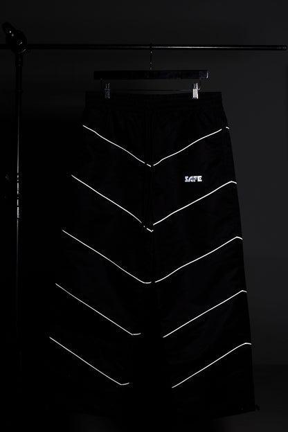Reflective Striped Windbreaker Pants