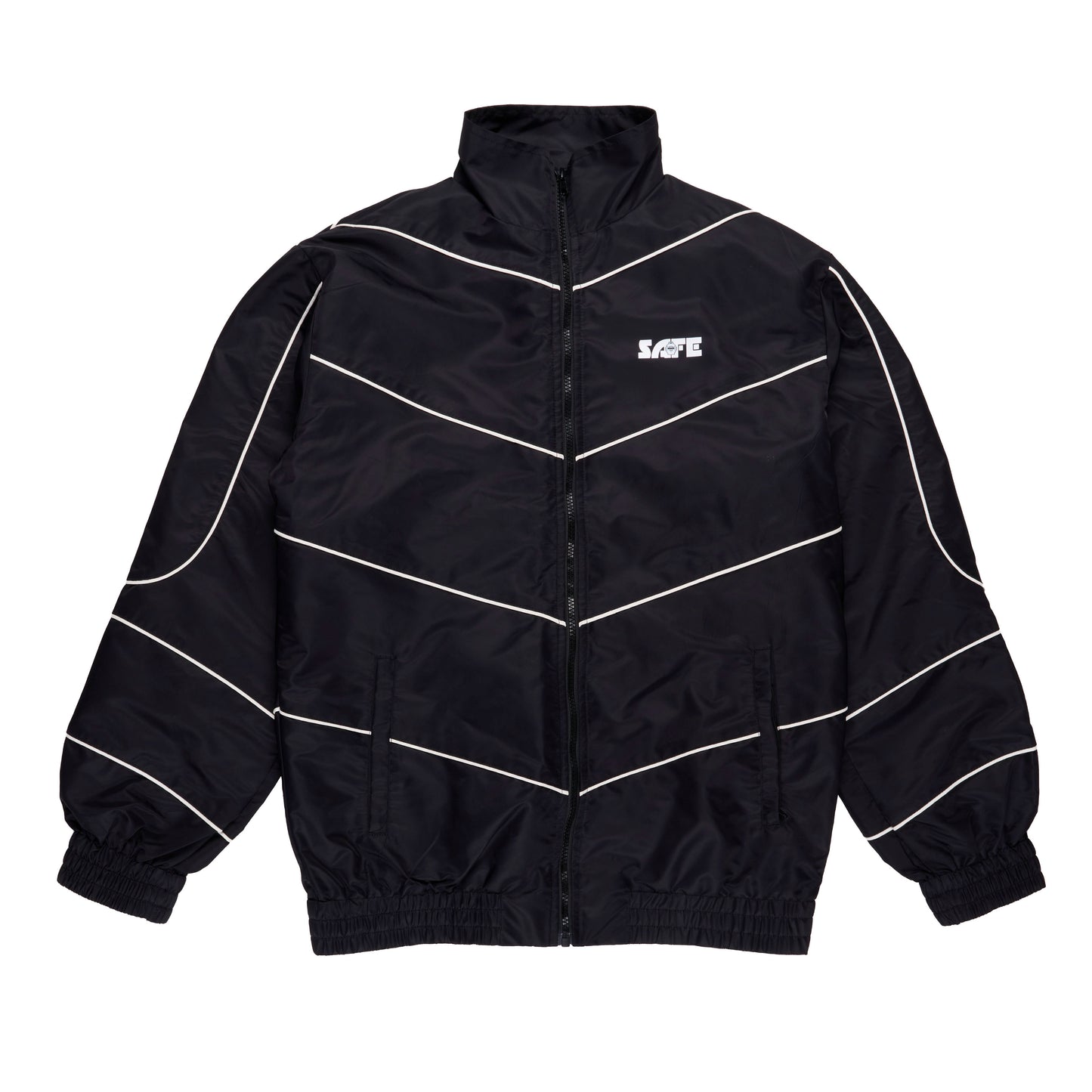 Reflective Striped Windbreaker Jacket