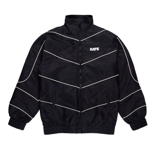 Reflective Striped Windbreaker Jacket