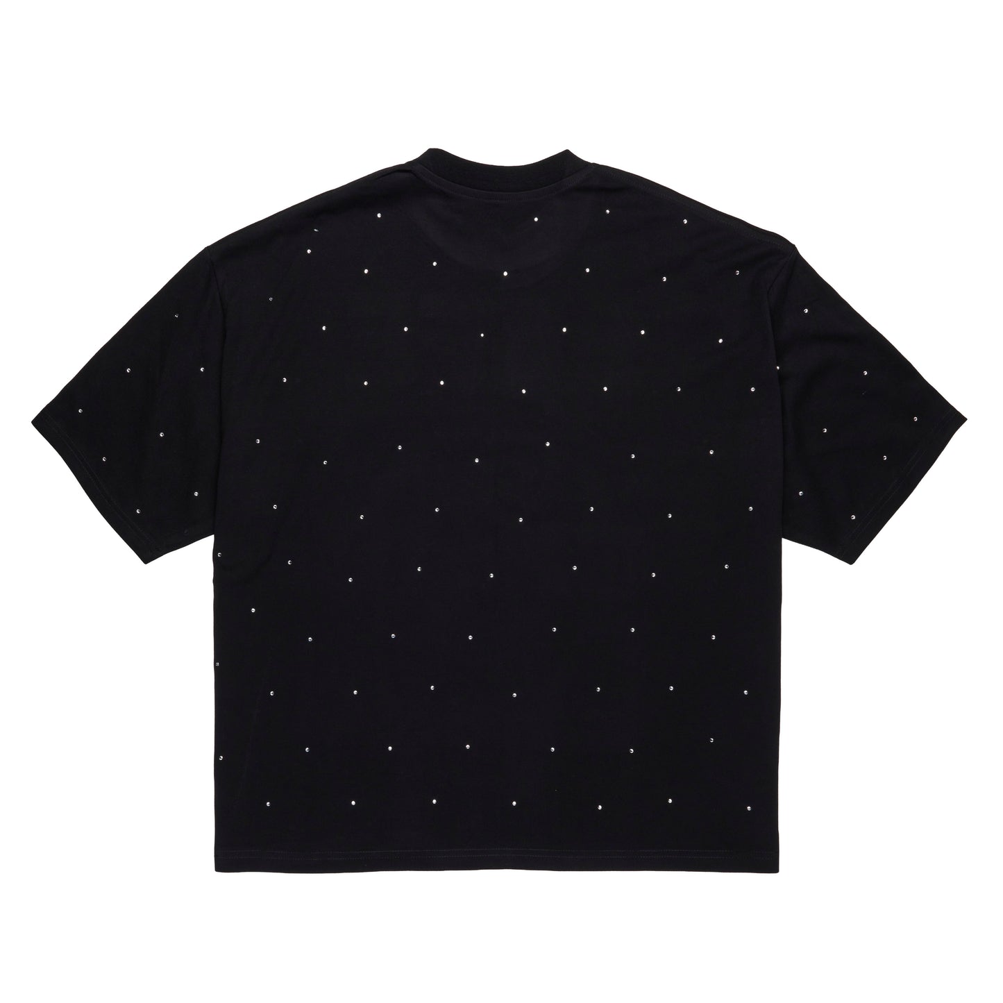 Rhinestone Graffiti Mask Tee (Black/Silver)