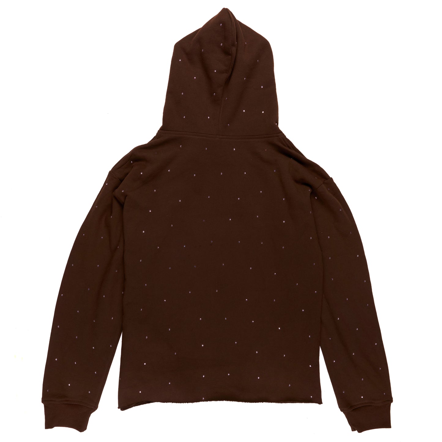 Rhinestone Graffiti Mask Hoodie (Brown/Pink)