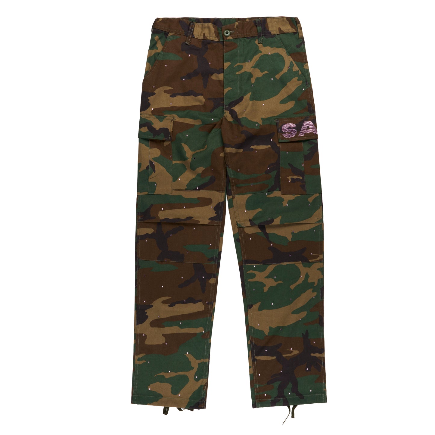 Rhinsetone Camo Cargo Pants