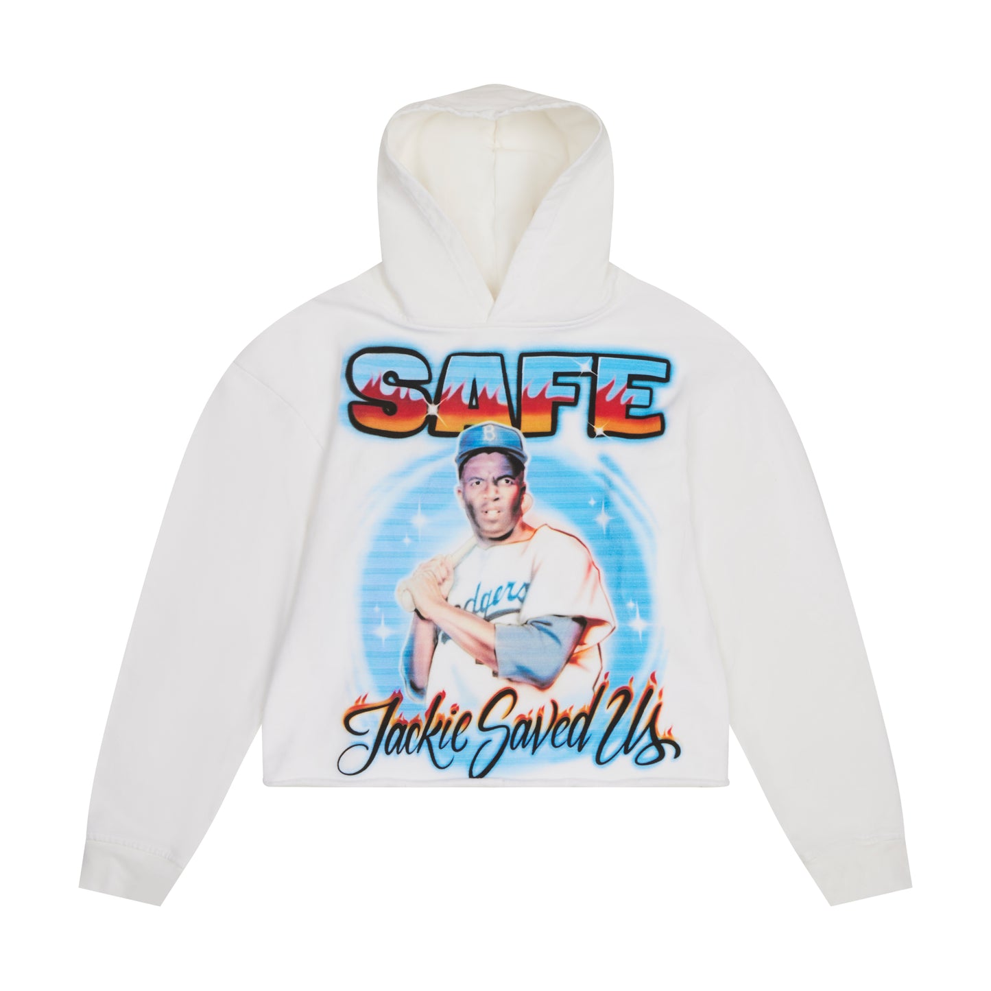 Jackie Saved Us Hooded Sweatshirt (White)