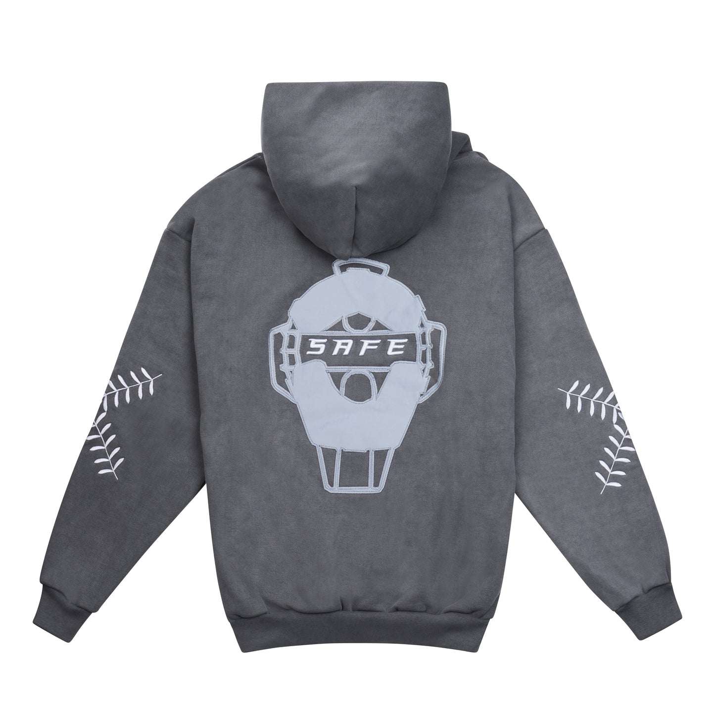 3M Umpire Mask Hooded Sweatshirt (Grey)