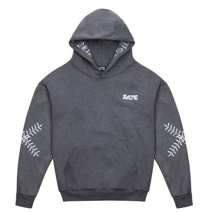 3M Umpire Mask Hooded Sweatshirt (Grey)